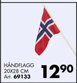 Sparkjøp HÅNDFLAGG 20X28 CM Art tilbud