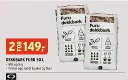 Montér DEKKBARK FURU 50 L tilbud