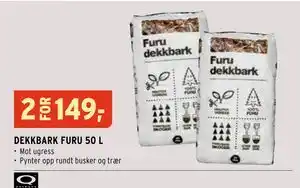 Montér DEKKBARK FURU 50 L tilbud