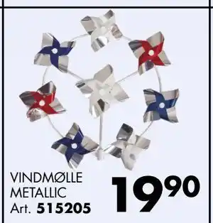 Sparkjøp VINDMØLLE METALLIC Art tilbud