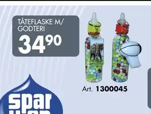 Sparkjøp TÅTEFLASKE M/ GODTERI tilbud