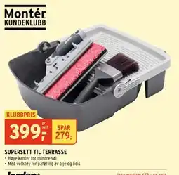 Montér SUPERSETT TIL TERRASSE tilbud
