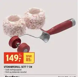 Montér UTENDØRSRULL SETT 7 CM tilbud