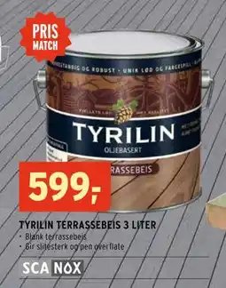 Montér TYRILIN TERRASSEBEIS 3 LITER tilbud