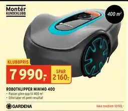 Montér ROBOTKLIPPER MINIMO 400 tilbud