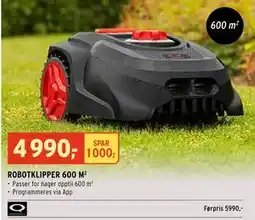 Montér ROBOTKLIPPER 600 M tilbud