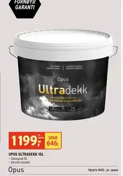 Montér OPUS ULTRADEKK 10L tilbud