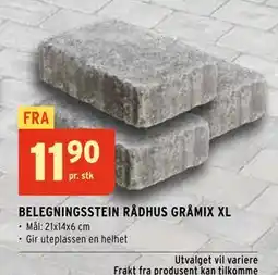Montér BELEGNINGSSTEIN RÅDHUS GRÅMIX XL tilbud