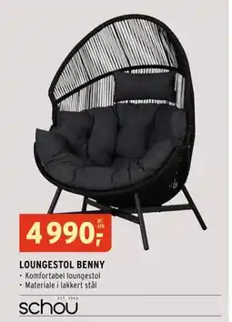 Montér LOUNGESTOL BENNY tilbud