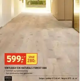 Montér VINYLGULV EIK NATURALS FOREST OAK tilbud