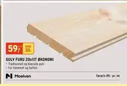 Montér GULV FURU 20x117 ØKONOMI tilbud