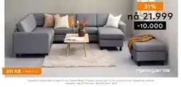 Skeidar Square U-sofa tilbud