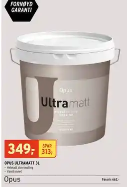 Montér OPUS ULTRAMATT 3L tilbud