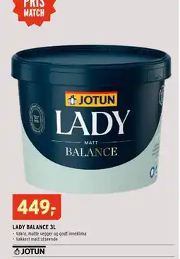 Montér LADY BALANCE 3L tilbud