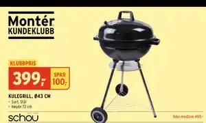 Montér KULEGRILL, Ø43 CM tilbud