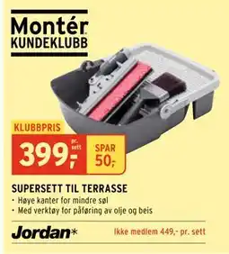 Montér SUPERSETT TIL TERRASSE tilbud