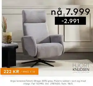 Skeidar Argo lenestol tilbud