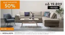Skeidar Modern Living hjørnesofa tilbud
