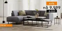 Skeidar Portland hjørnesofa tilbud