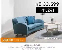 Skeidar Stream 3-seter tilbud