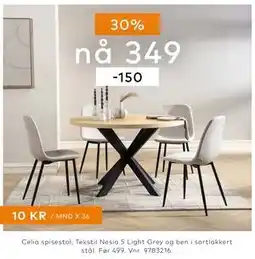 Skeidar Celia spisestol tilbud