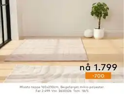Skeidar Misato Teppe tilbud
