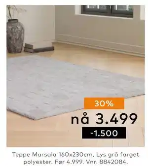 Skeidar Teppe Marsala tilbud