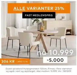 Skeidar Guest spisebord tilbud