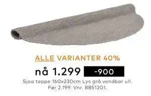 Skeidar Sjoa teppe tilbud