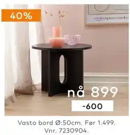 Skeidar Vasto bord tilbud