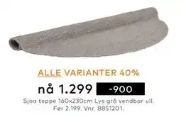 Skeidar ALLE VARIANTER 40% tilbud