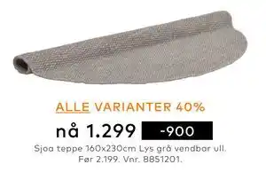 Skeidar ALLE VARIANTER 40% tilbud