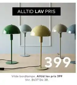 Skeidar Vilde bordlampe tilbud