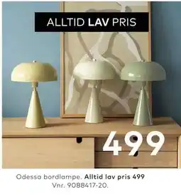 Skeidar Odessa bordlampe tilbud