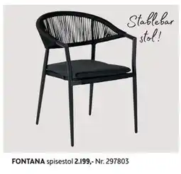 Bohus FONTANA spisestol tilbud
