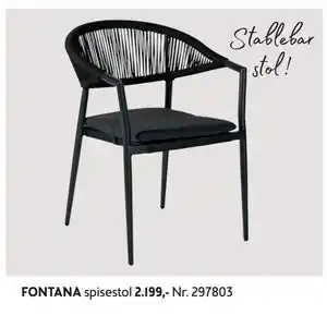 Bohus FONTANA spisestol tilbud