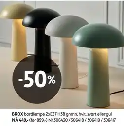 Bohus BROX bordlampe tilbud