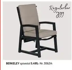 Bohus BERKELEY spisestol tilbud