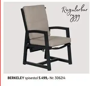 Bohus BERKELEY spisestol tilbud
