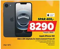 POWER Apple iPhone 16E tilbud