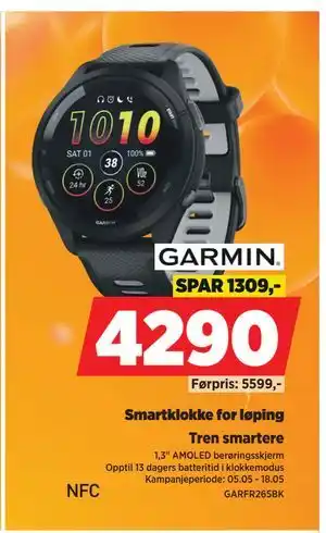 POWER Smartklokke for løping tilbud