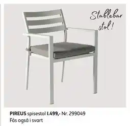 Bohus PIREUSspisestol tilbud