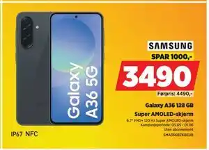 POWER Galaxy A36 128 GB tilbud