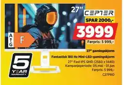 POWER 27 gamingskjerm tilbud