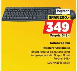 POWER Tastatur og mus tilbud