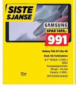 POWER Galaxy Tab A7 Lite 4G tilbud