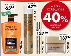Sparkjøp ALT FRA L’ORÉAL PARIS tilbud
