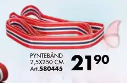 Sparkjøp PYNTEBÅND 2,5X250 CM tilbud