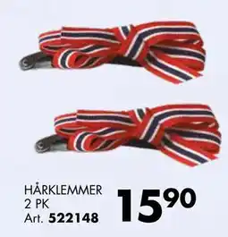 Sparkjøp HÅRKLEMMER 2 PK tilbud
