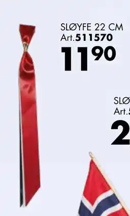 Sparkjøp SLØYFE 22 CM tilbud